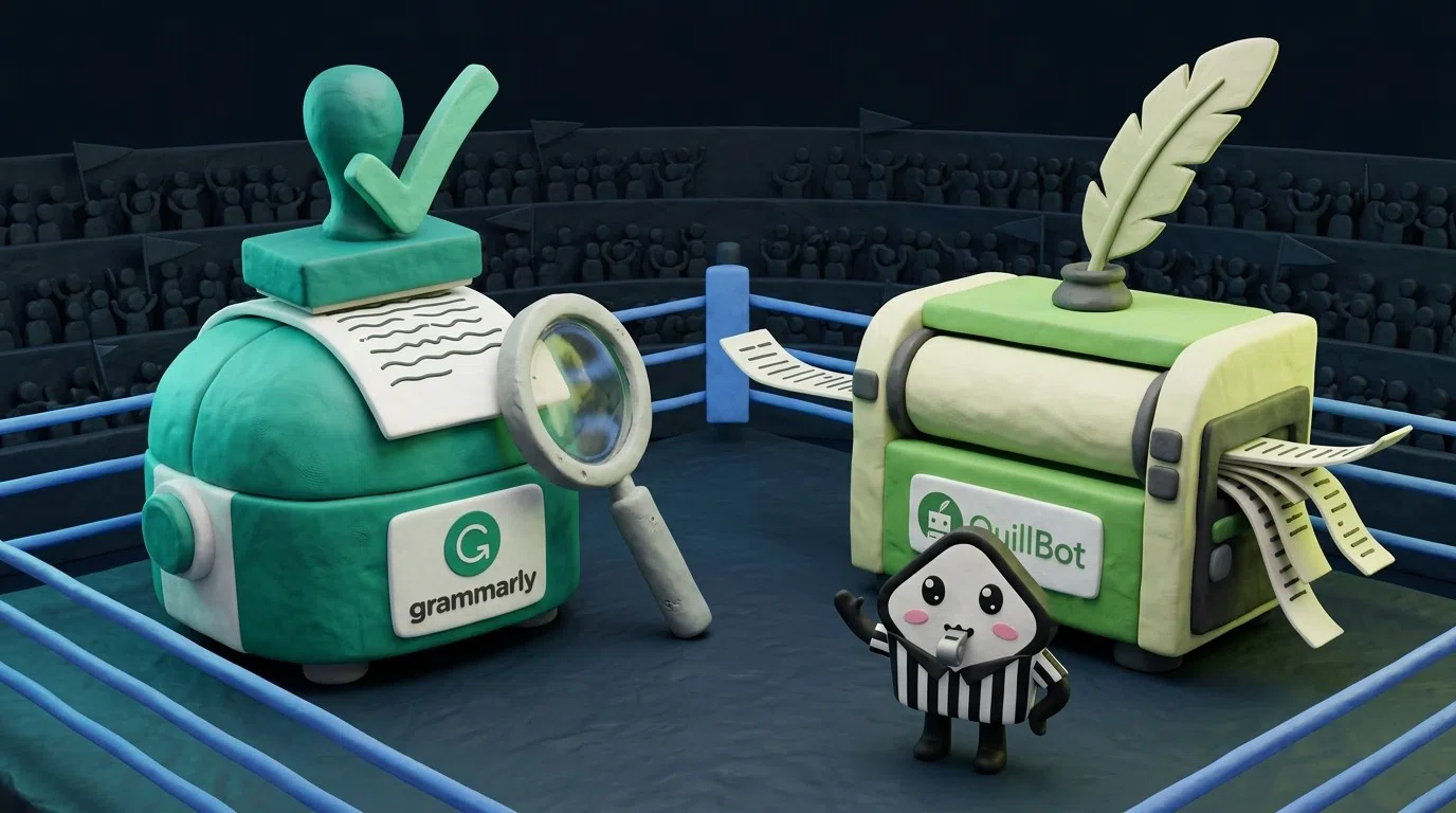 مقایسه Grammarly و QuillBot