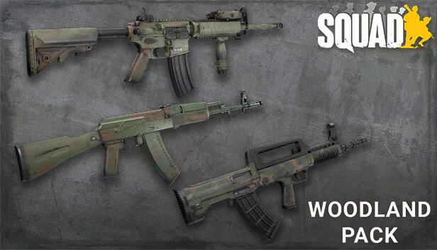 Squad Weapon Skins - Woodland Camo Pack